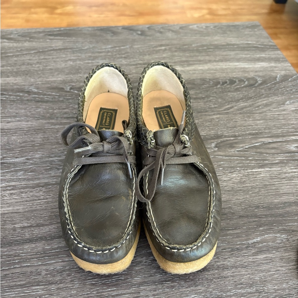 Clarks Men's Brown Leather Loafers Aime Leon Dore